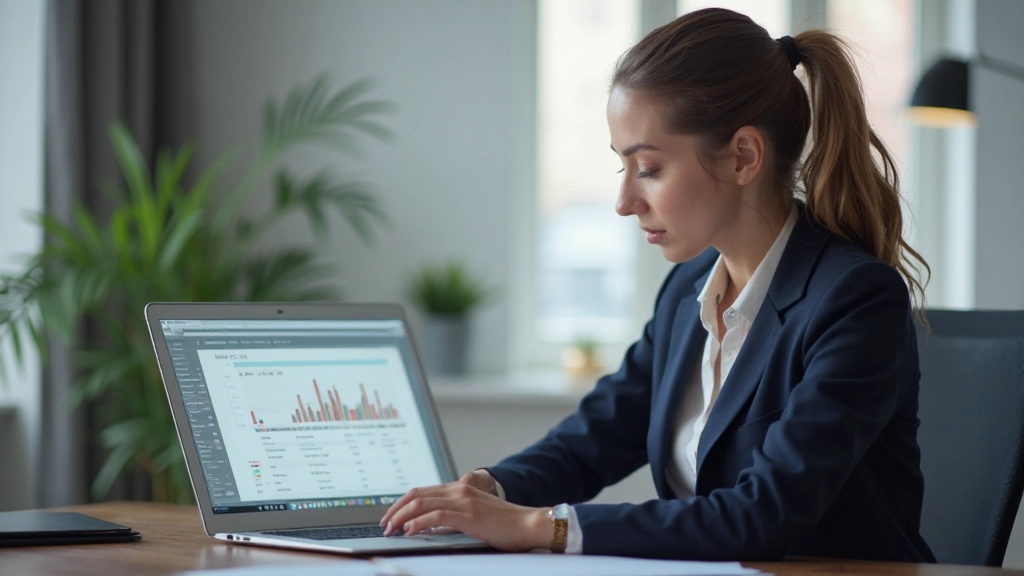 Экран компьютера с кредитным рейтингом и финансовой информацией