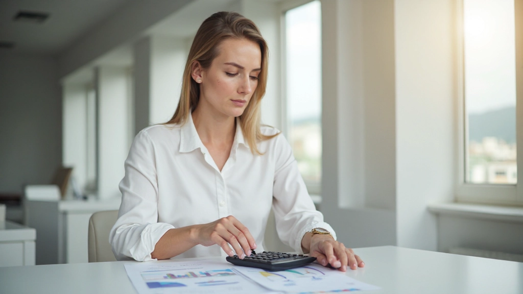 Профессиональное фото планирования стратегии погашения с диаграммами и калькулятором